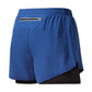 Mens Quick Dry Double Layer Running Shorts Fitness Workout