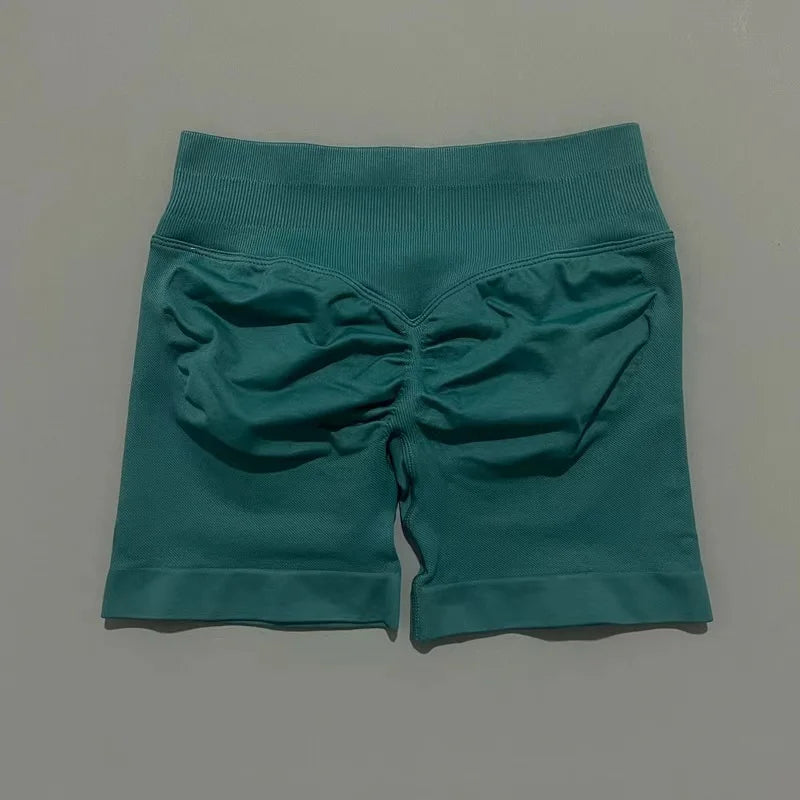 Women's High Waist Fitness Shorts Push Up Gym Workout