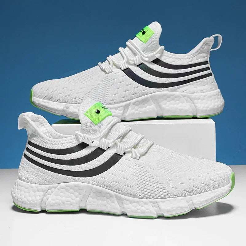 Mens Comfortable Breathable Platform Sneakers Summer Running Walking Shoes