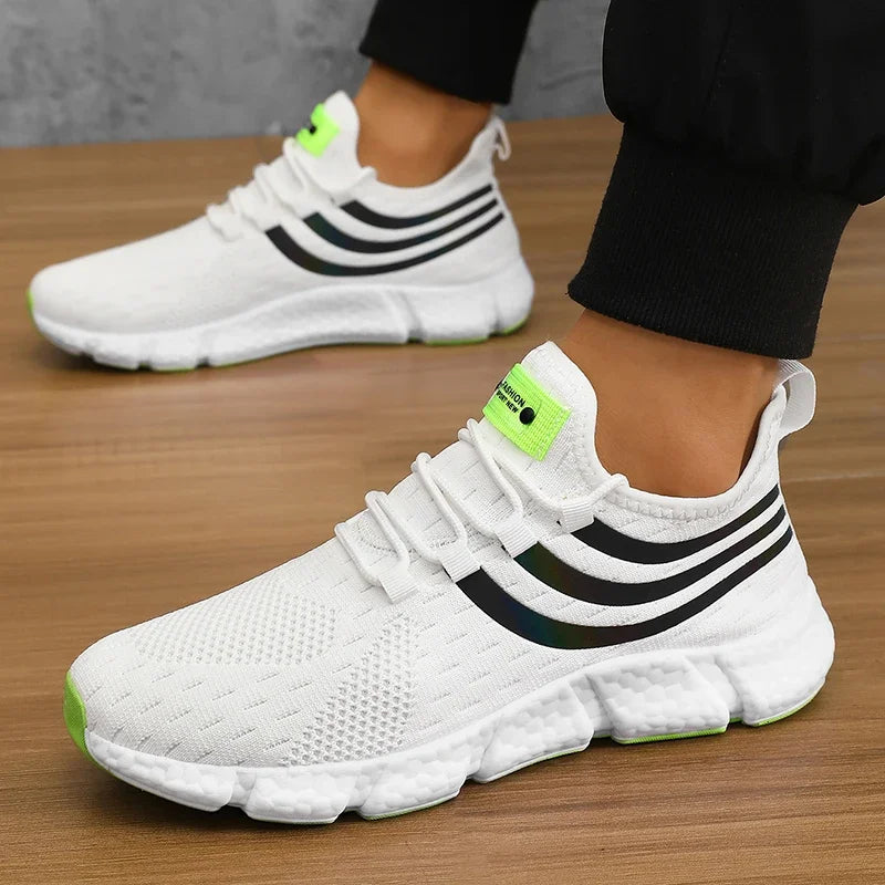 Mens Comfortable Breathable Platform Sneakers Summer Running Walking Shoes