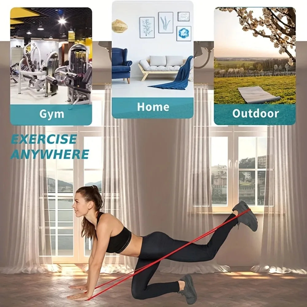 Sports Yoga Resistance Bands Fitness Pull Belt Stretch Exercise