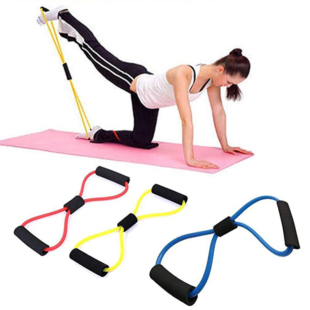 Yoga Resistance Bands Elastic Puller 8 Shaped Chest Expander