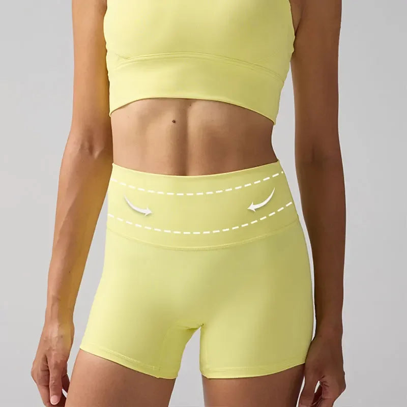 Women's High Waisted Yoga Shorts Quick Dry Fitness Leggings
