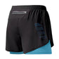 Mens Quick Dry Double Layer Running Shorts Fitness Workout