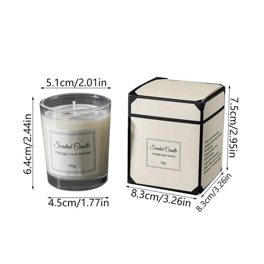 Aromatherapy Candle Gift Box Handmade Soy Wax Glass Luxury