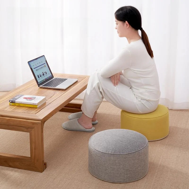 Thick Linen Zafu Meditation Cushion Tatami Floor Seat Japanese
