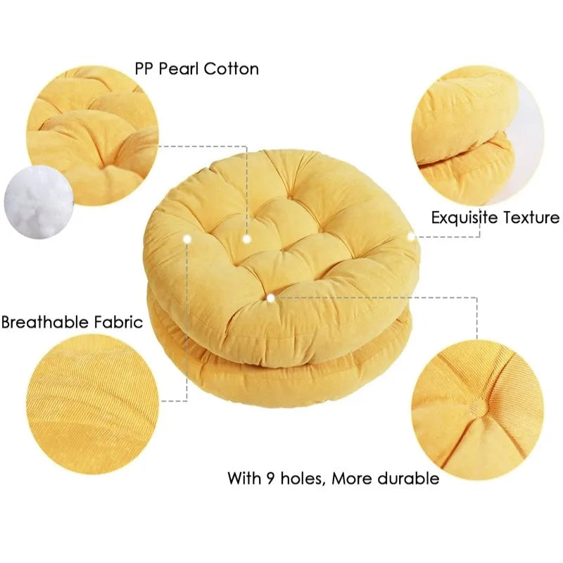 Round Meditation Cushion Large Floor Pillow Seating