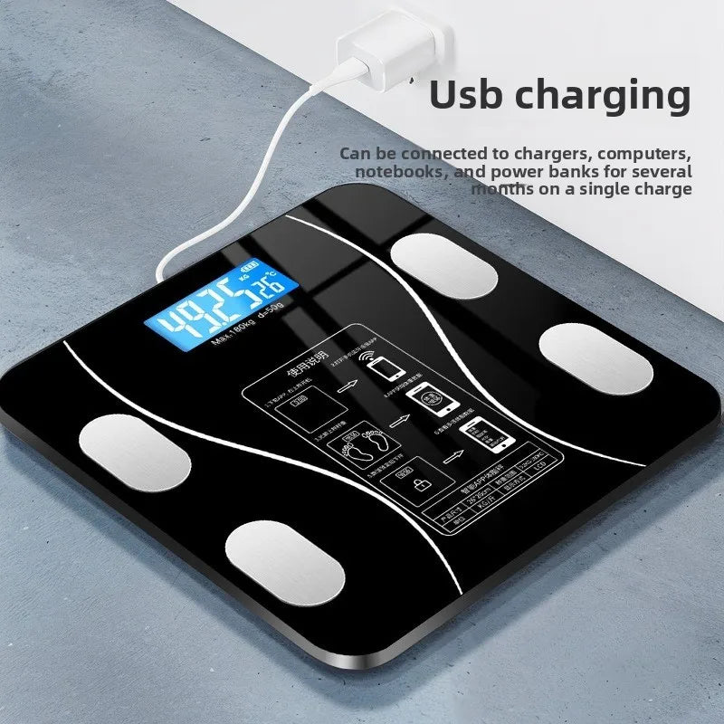 USB Body Fat Scale Intelligent Digital Home Weight Analyzer