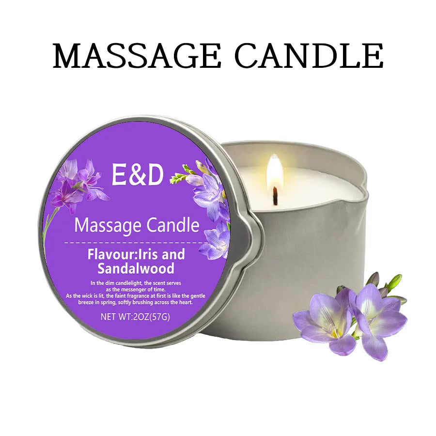 Massage Oil Candle Aromatherapy Stress Relief Skin Moisturizing Luxury