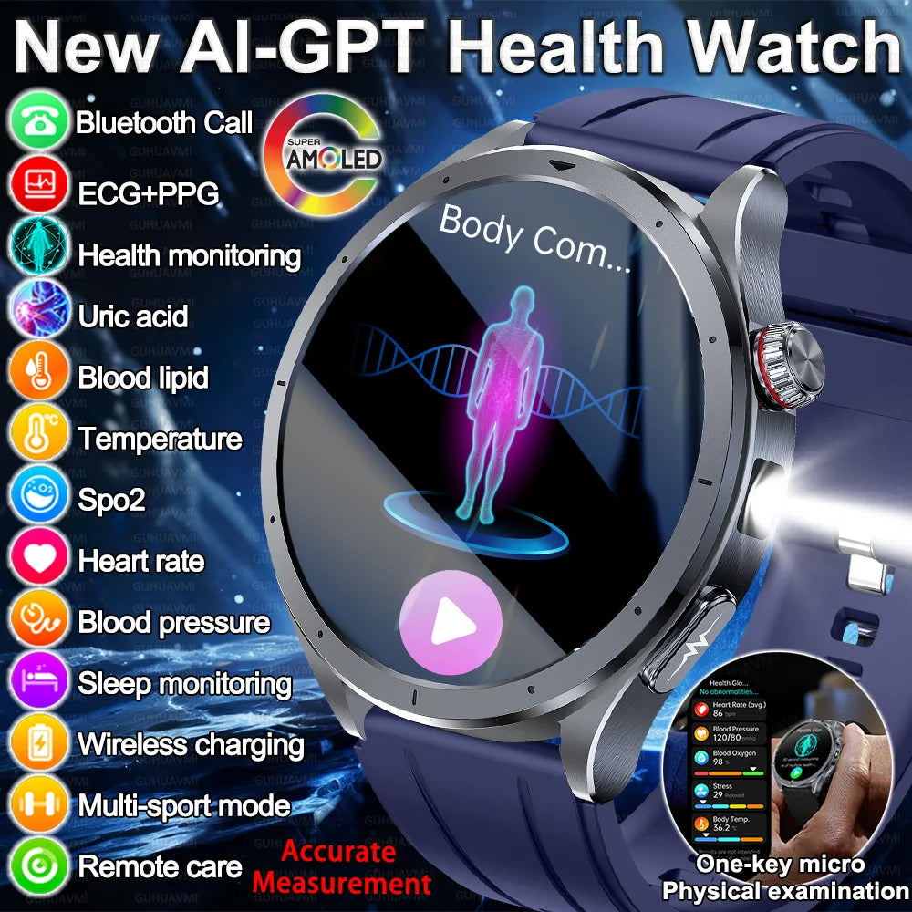 2026 Smart Watch Body Fat Health ECG Blood Oxygen