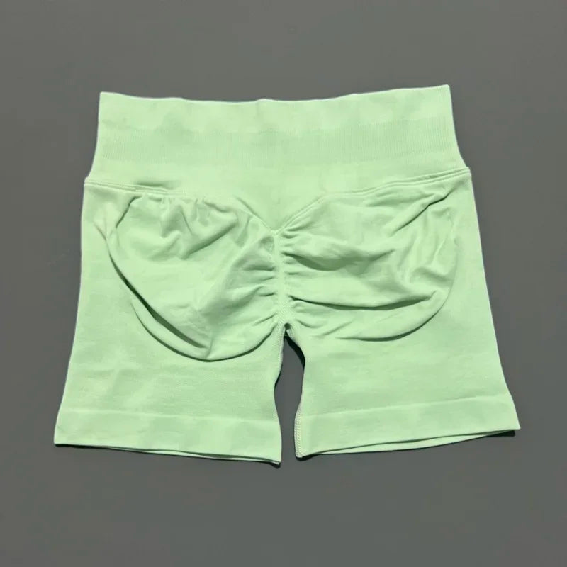Women's High Waist Fitness Shorts Push Up Gym Workout