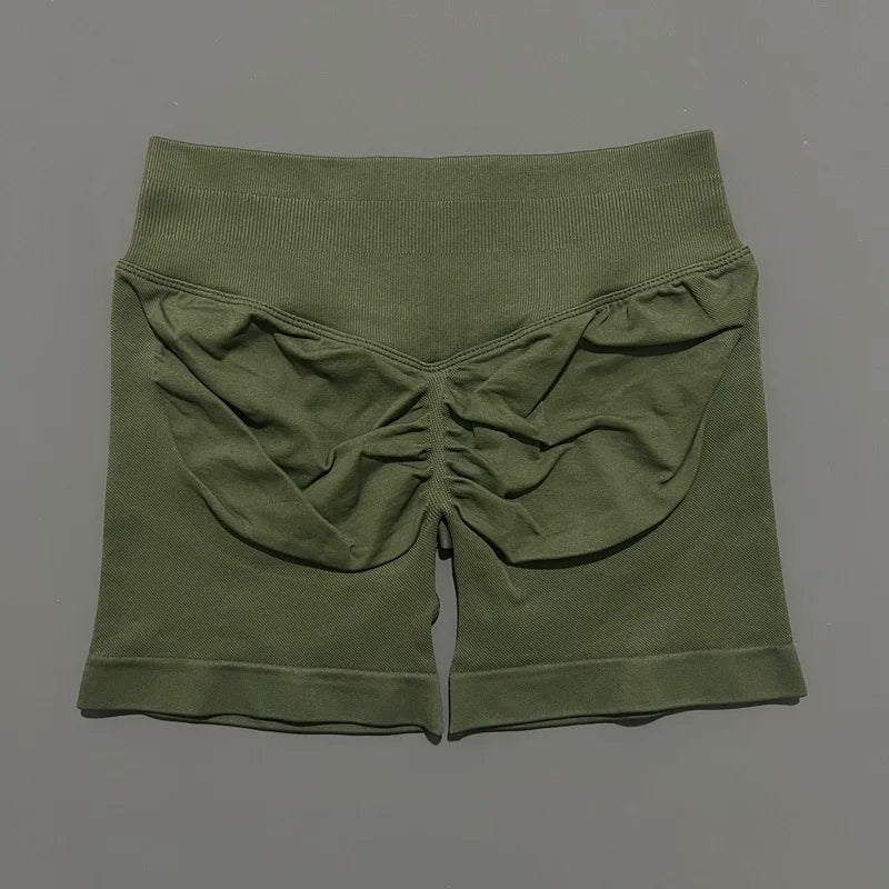Women's High Waist Fitness Shorts Push Up Gym Workout