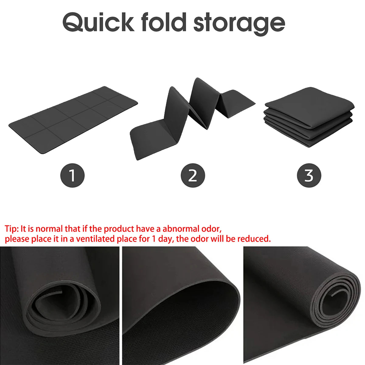 Foldable Yoga Mat Eco Friendly EVA Travel Exercise Mat